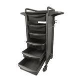 Karma darwin hairdressing trolley black - luna beauty supplies